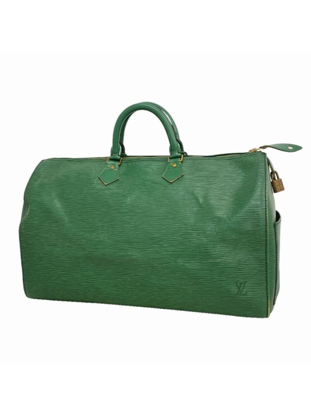 Louis Vuitton Handbag Epi Speedy 40 Borneo Green
